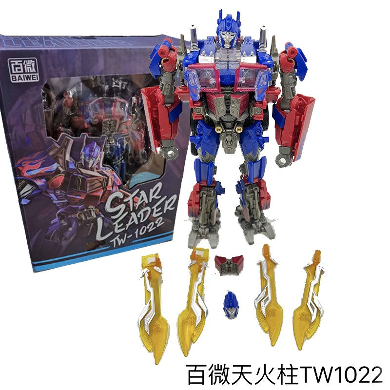 Baiwei Trailers TW1122 Transformation Toys Optimus Commander Robot TW1022 Tactical Container CY01 Model KIT Deformation Figure