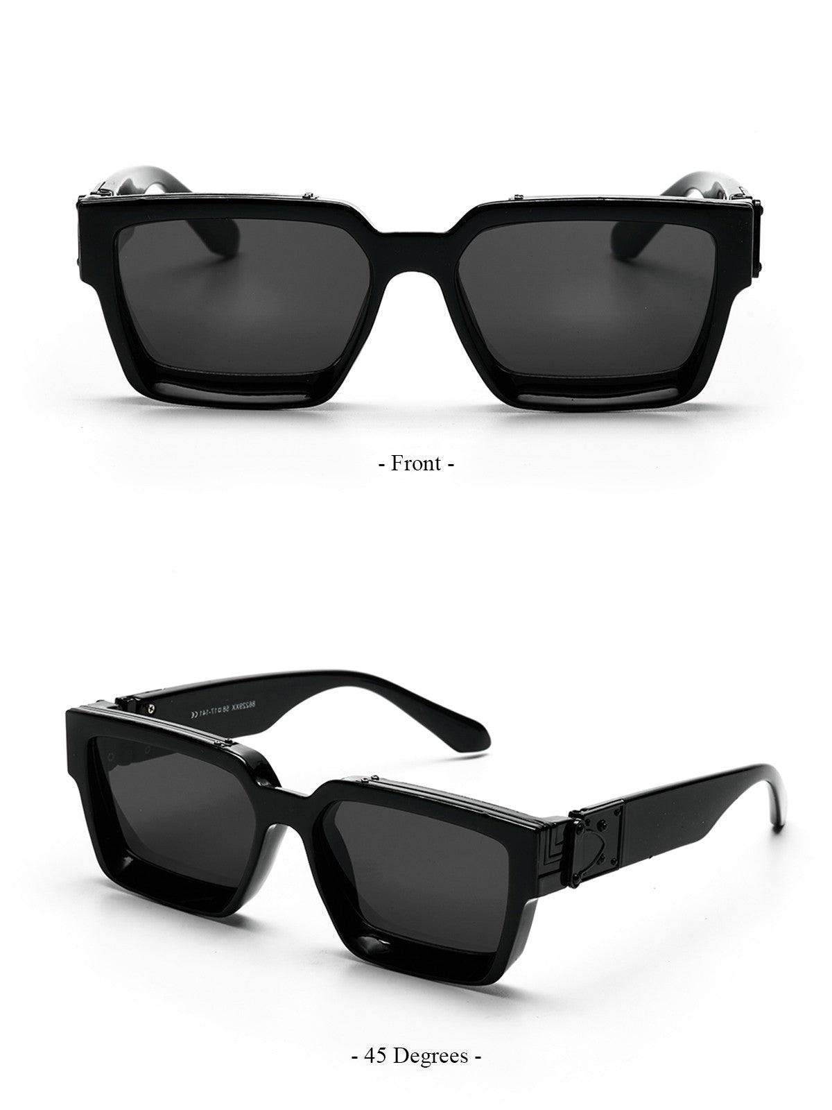 Ruiao Retro Black Millionaire Shades Luxury Sunglasses 2025 For Men Designer Famous Brand Square Sun Glasses Man Women Sunglass
