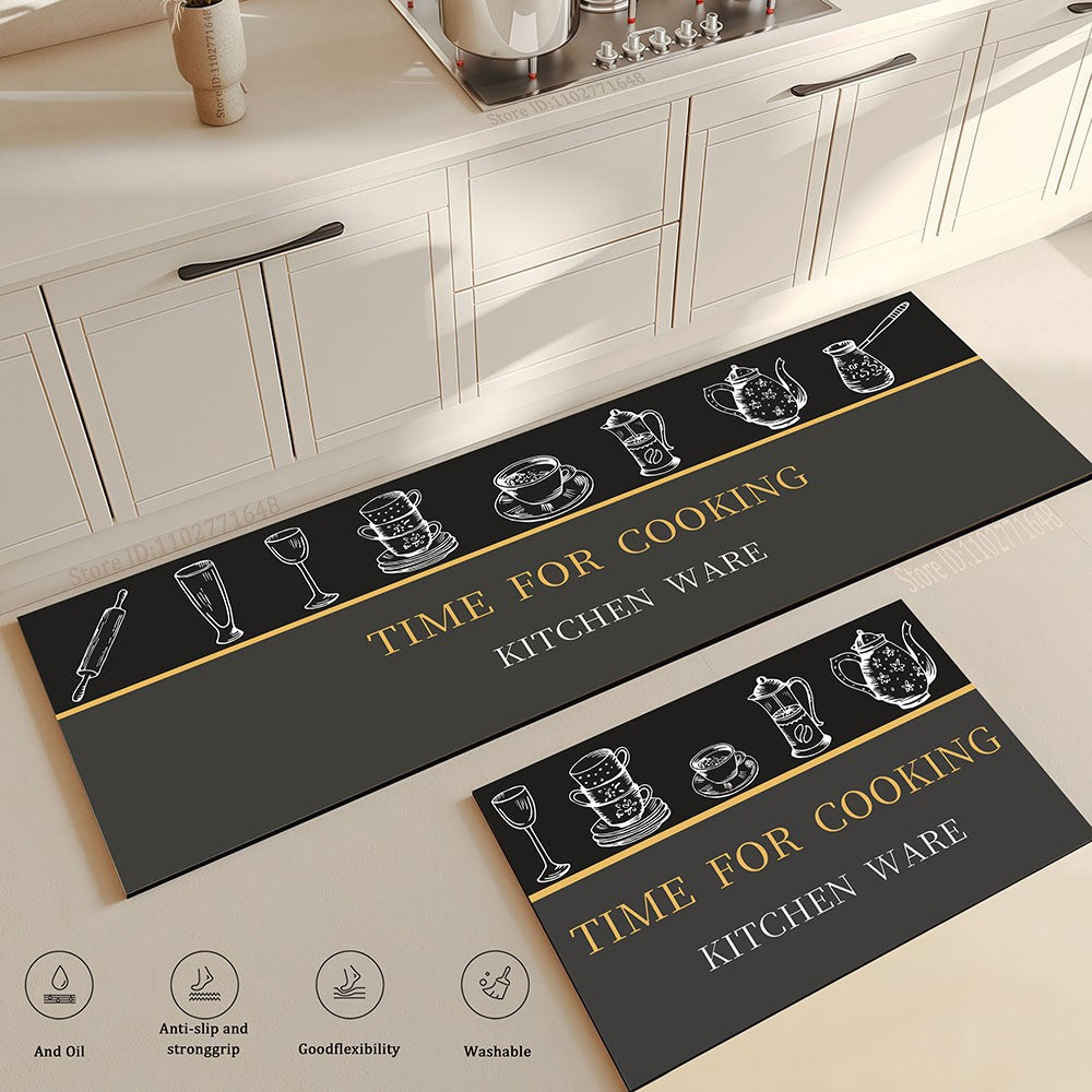 Modern Kitchen Rug Hallway Entrance Doormat House Bathroom Non-Slip Foot Mat Living Room Floor Bedroom Decoration Carpet Custom