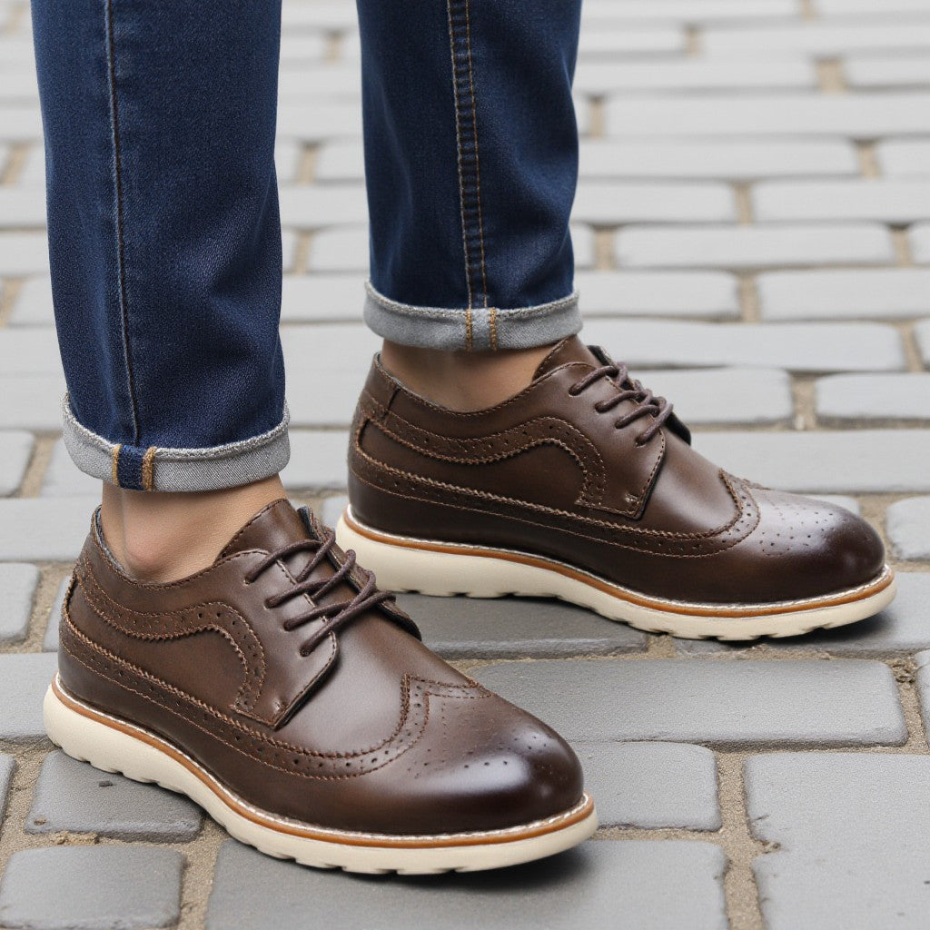 Brogue Men Casual Shoes Fashion Comfortable Shoes 2023 Brand Men shoes