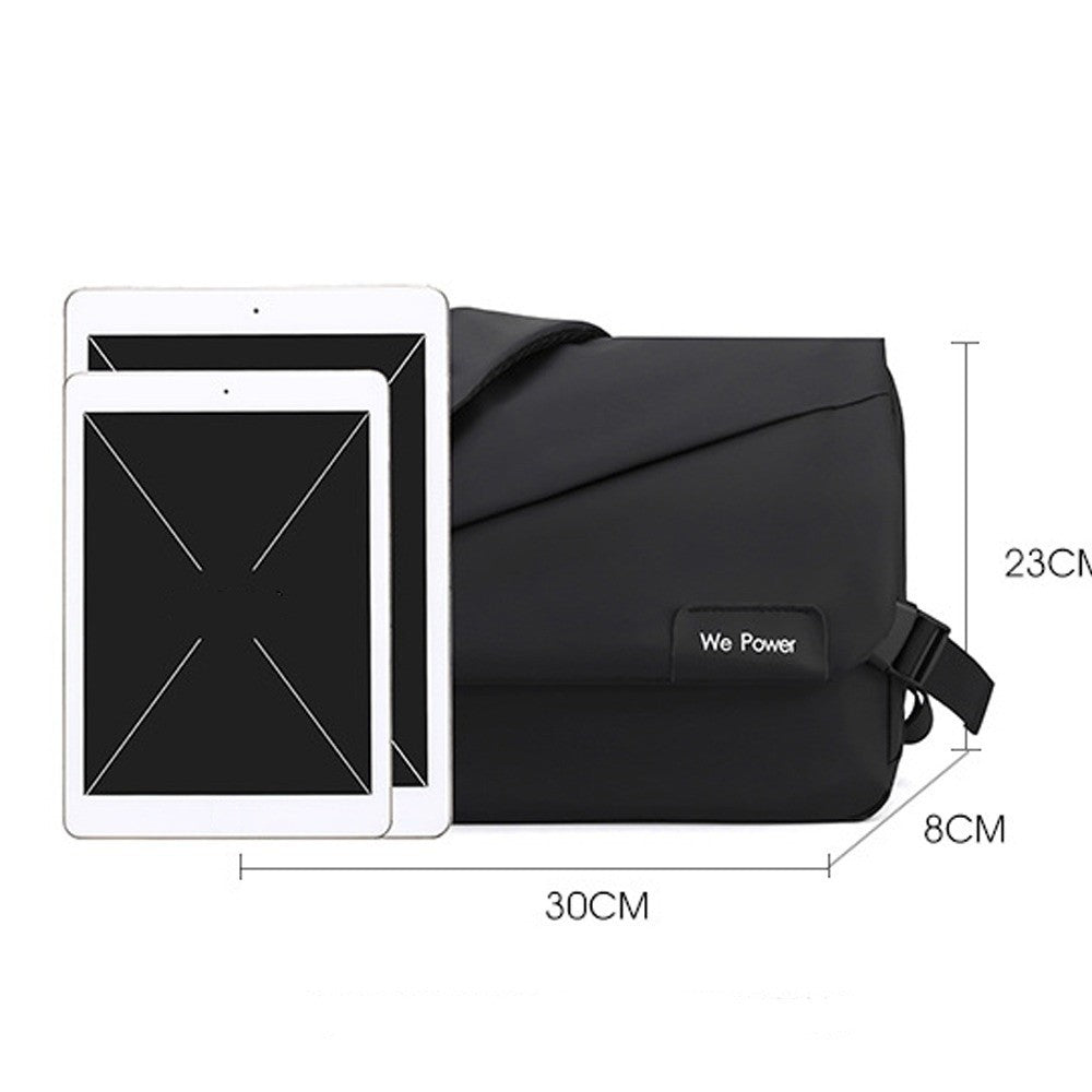 New Casual Crossbody Bag Multifunctional Large Capacity Messenger Bag Portable Shoulder Bag Men