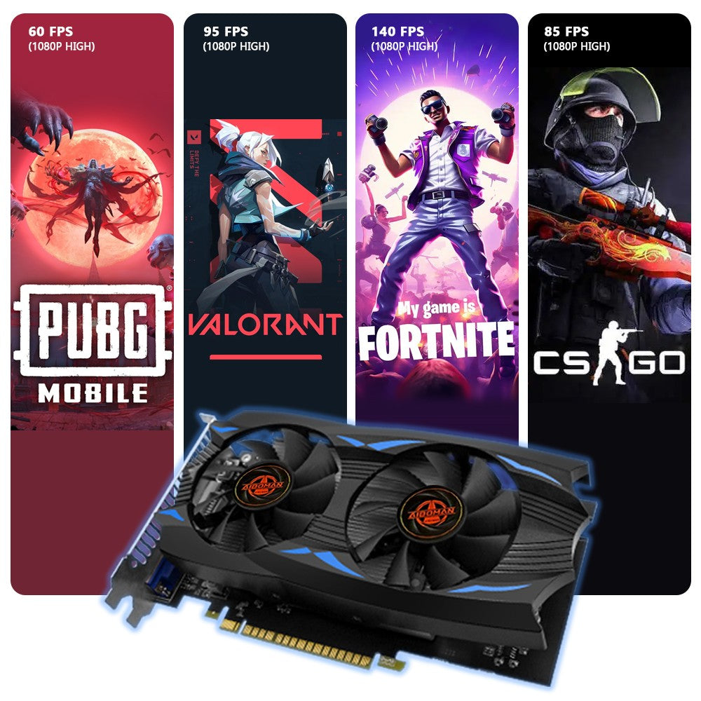 AIBOMAN NVIDIA GTX750Ti 4G GDDR5 Graphics Card 128Bit 28nm PCI Express 3.0 X16 Gaming Video Cards Desktop Computer Components