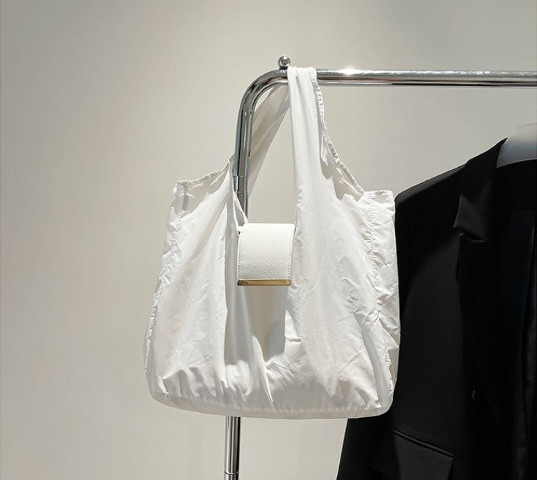 1PCS PU Polyester High Quality Hanging Bag for Shopping Large Capacity Foldable Portable Shopping Bag,Storage bag