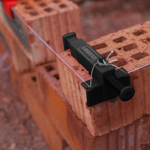 2 Pcs Bricklaying Construction Tool Liner Wall Builder Building Wire Frame Brick Liner Runner Brick Line Clips Line Runners