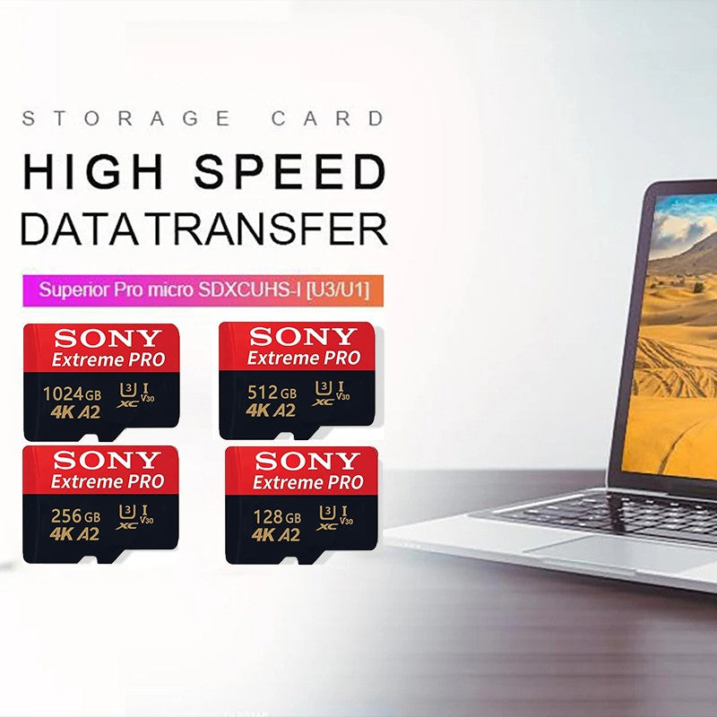 SONY Real Capacity 1TB Micro TF SD Card 512GB 256GB SD Memory Card High Speed Cartao De Memoria 128GB For Sony Lenovo Phone PC