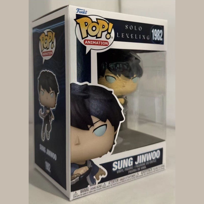 Official Genuine Funko Pop Solo Leveling Sung Jin-Woo Action Doll Model 1982 Limited Edition Hidden Item Vinyl Dolls Gift Toys