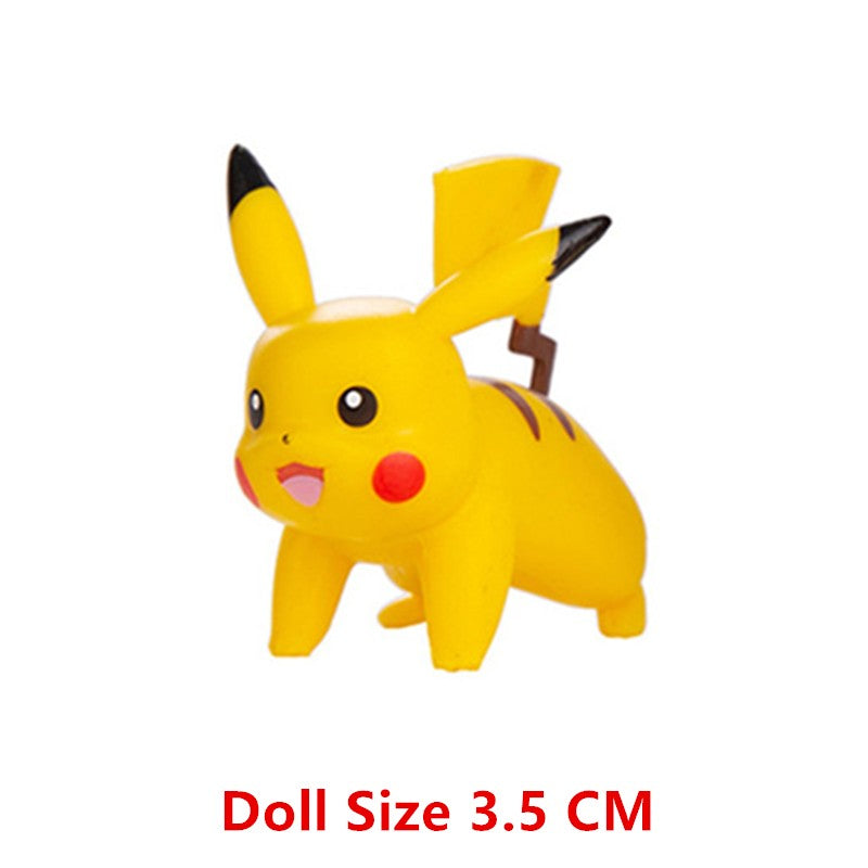 Pokemon Anime Figure Pikachu Eevee Charizard Mewtwo Cartoons Figure Collection Model Pocket Monster Action Toys Kids Birthday Gi