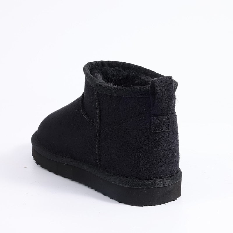 Smile PoP New Winter Cotton Women Boots Warm Suede Women Shoes Casual Plush Mini Cotton Snow Boots Nonslip Furry Ankle Shoes