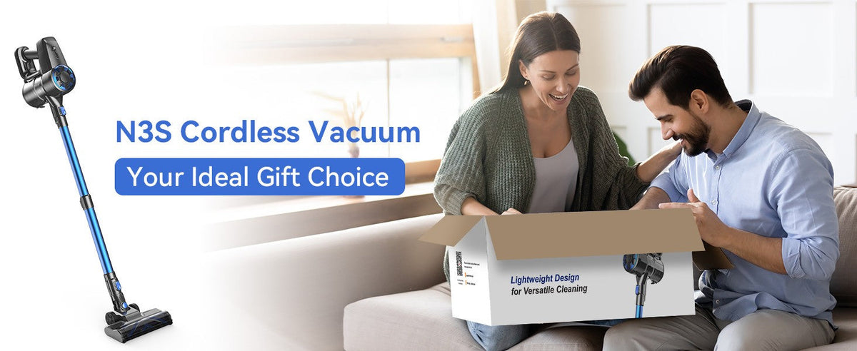INSE N3S Cordless Vacuum Cleaner 6-in-1 Rechargeable Powerful Handheld Stick Vacuum with 2200mAh Battery for Carpet Hard Floor