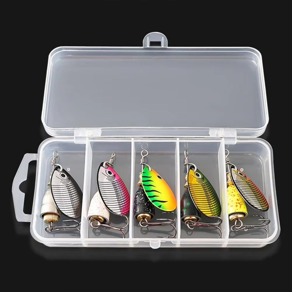 Metal laser rotating composite glitter noise lure bait, fake bait, lure bait, fishing gear swing artificial bait, hard bait