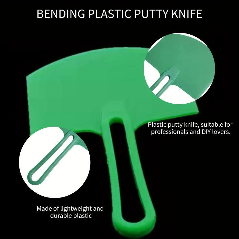 1/3Pcs Curved Bucket Scoop Putty Knife Scraper Spackle for Drywall Finishing Plaster Scraping Decals Patch Construction Tools