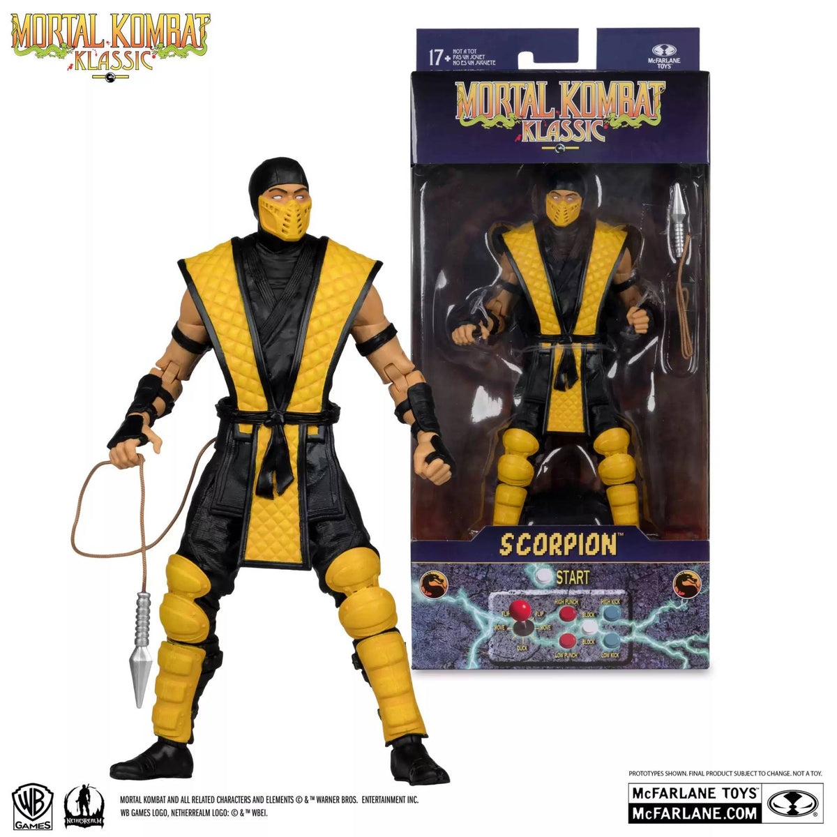 Game Mortal Kombat Spawn Sub Zero Scorpion Kitana Liu Kang 7" Articulated Action Figure Toys 17cm Game Figurines Collectible Toy