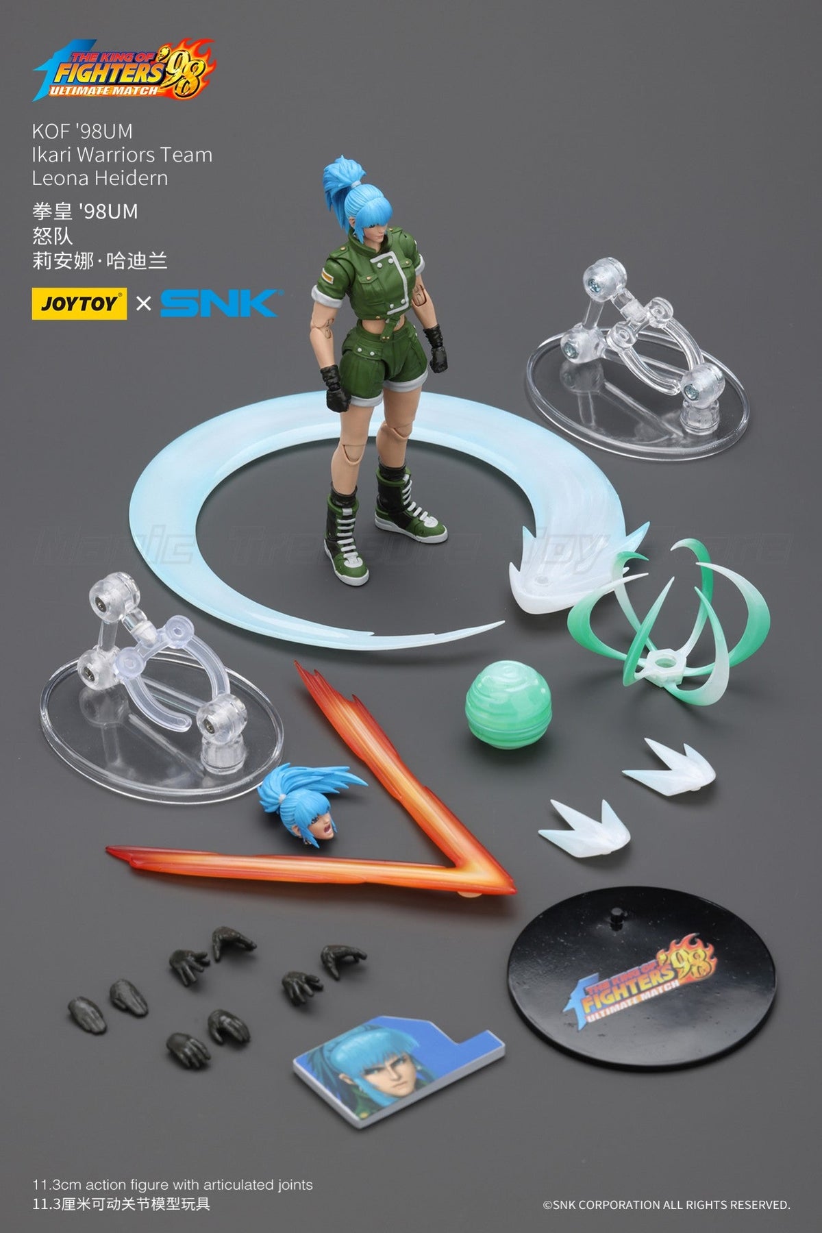 ?In stock?Original JOYTOY SNK 1/18 Action Figure KOF'98UM Ikari Warriors Team Leona Heidern Toys Gifts