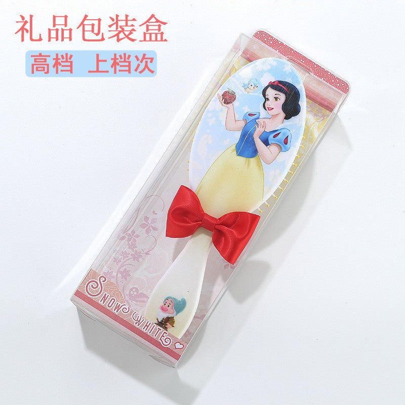 Disney Princess Theme Air Cushion Combs The Little Mermaid Ariel Princess Elsa Anna Children Cute Hair Massage Comb Girls Gifts