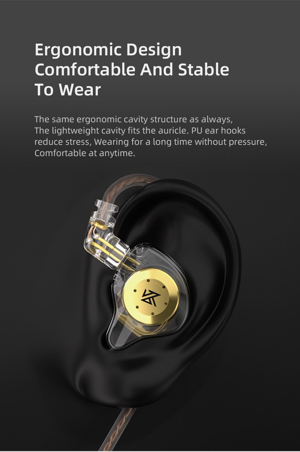 KZ EDX Pro Earphones Dynamic In Ear Monitor HiFi Wired Headphones Bass Stereo Game Music Earplugs Noice Cancelling Headset