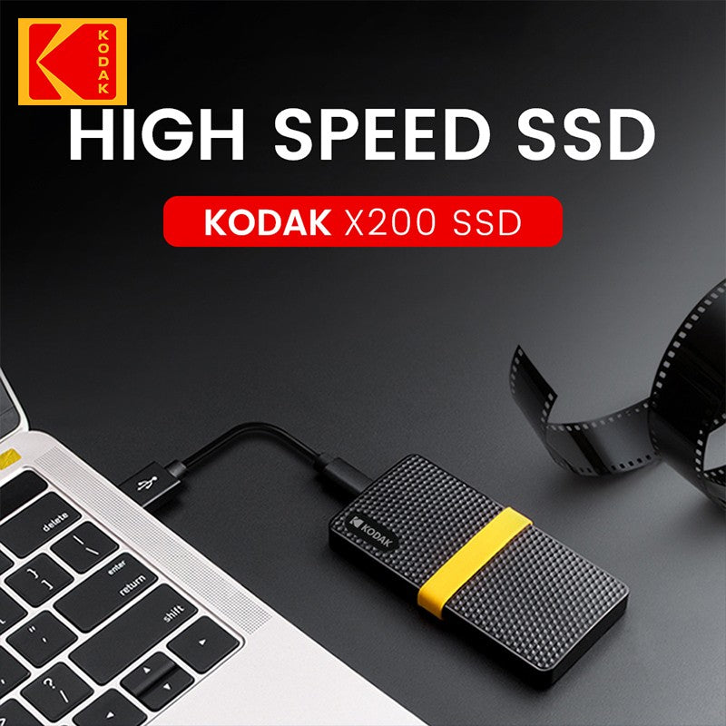 KODAK USB3.1 GEN2 SSD 1TB External Hard Drive 128GB 256GB 512GB 1TB Solid state Mini PSSD For PC laptops disco duro externo