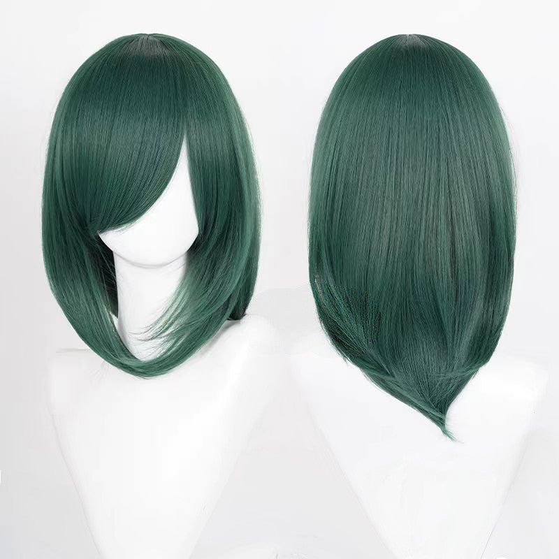 Cosplay Wigs Multicolor 16 Inch Short Straight Men's Wig Synthetic Heat Resistant Wigs for Anime Cosplay Halloween Party Use