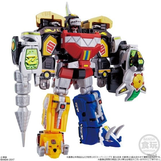 BANDAI Original SUPER MINIPLA Power Rangers Series Wrist Dragon King\Big Beast God Anime Action Figure Model Toys Gifts Fo Boys
