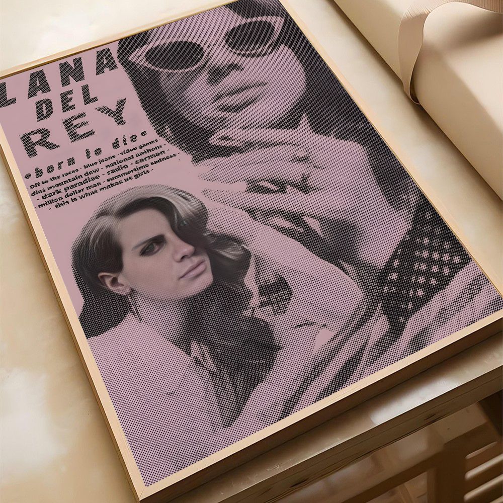 Singer Lana Del Rey Album Poster Poster Paper Print Home Living Room Bedroom Entrance Bar Cafe Art Painting Decoration