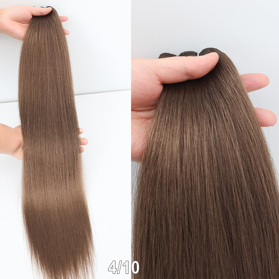 Russia Straight Hair Weave Bundles 65cm 200G Fiber Synthetic Hair Extensions Bio Protein Heat Resistant Ponytail Cosplay Hair