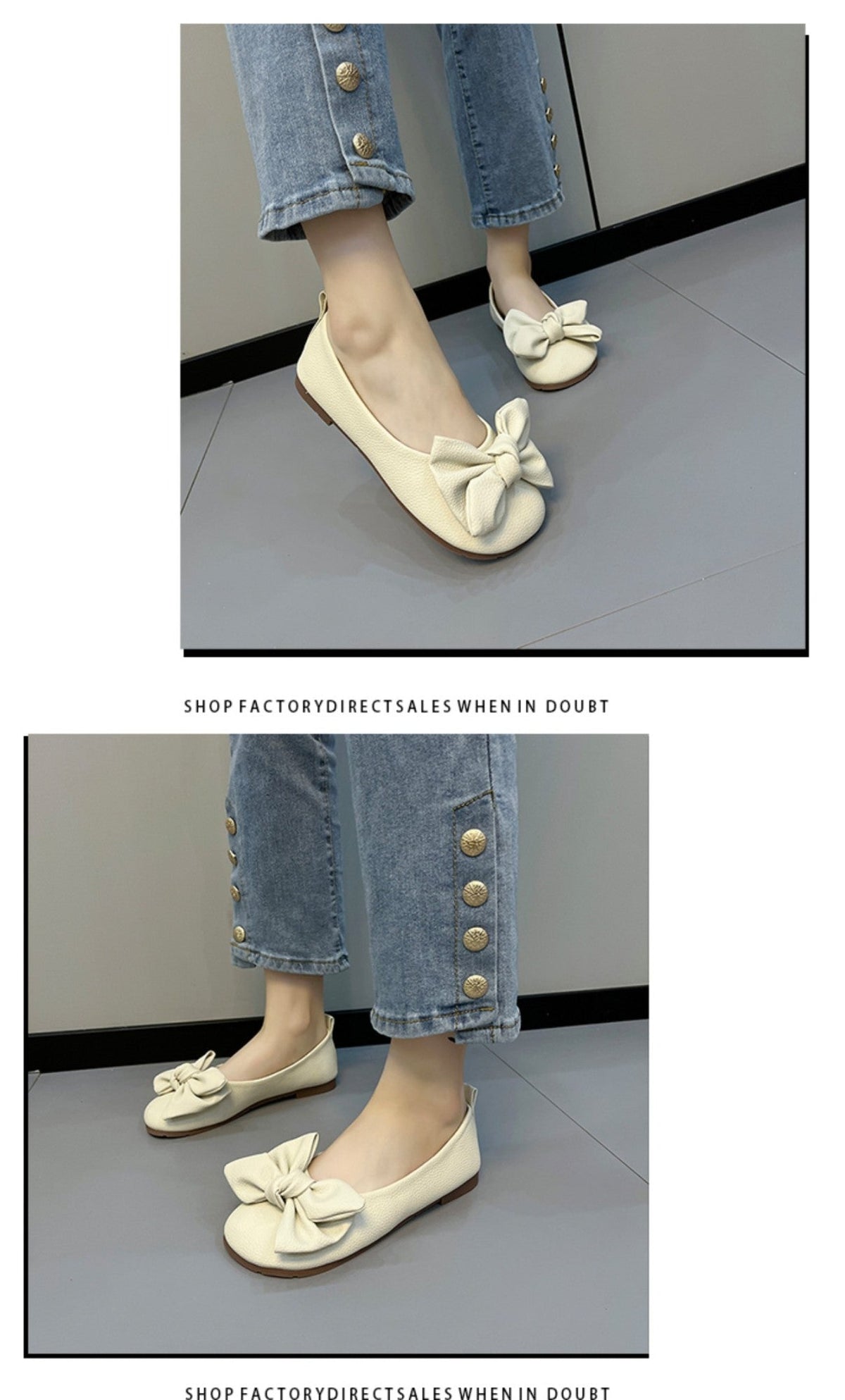 New Luxury Designer Shoes for Women Fashion Butterfly-knot Square Toe Party Leather Ballet Flats Ladies Flat Shoes Loafers Women