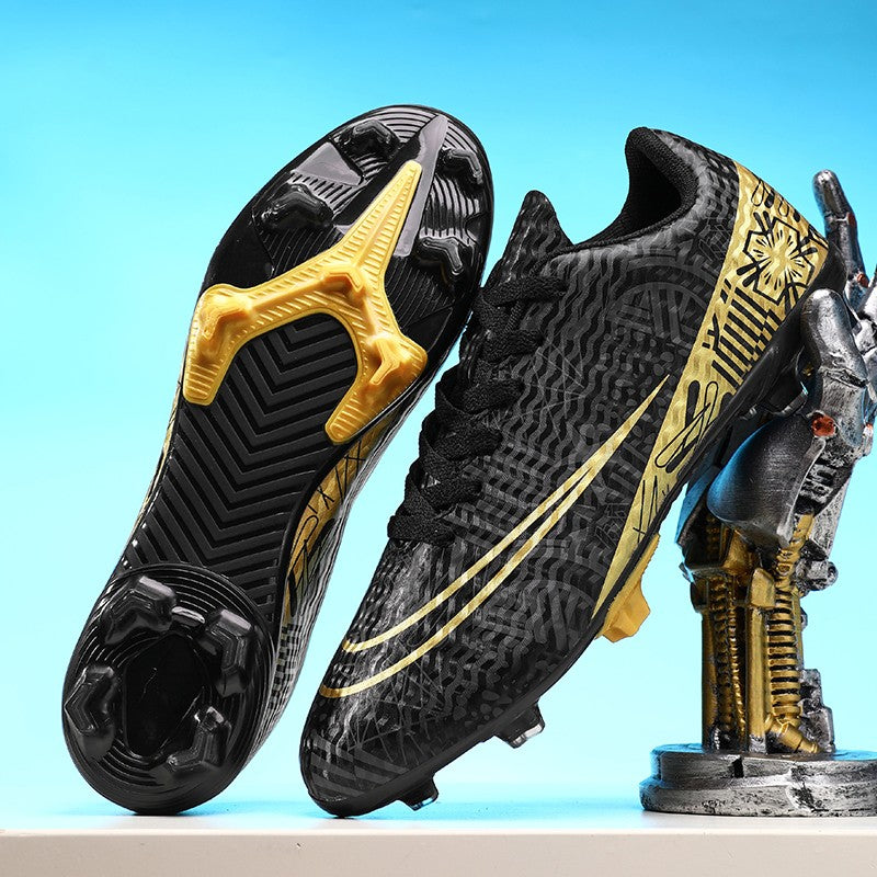 Men Soccer Shoes Adult Kids FG Football Boots Cleats Grass Training Turf Shoes Outdoor Non Slip Futsal Sneakers Unisex