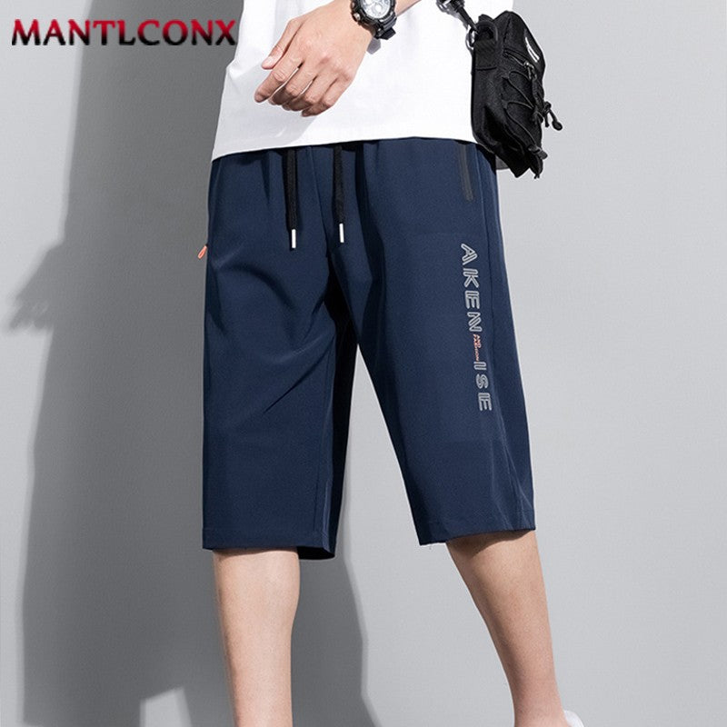 Fashion Casual Board Shorts Men's Shorts Summer Quick Dry Stretch Shorts for Men Jogging Running Short Pants Male Bottom Black
