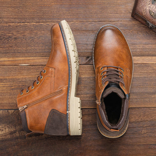 2024 New Men's Winter Shoes Warm Comfortable Non-Slip Men Winter Boots #KD5251