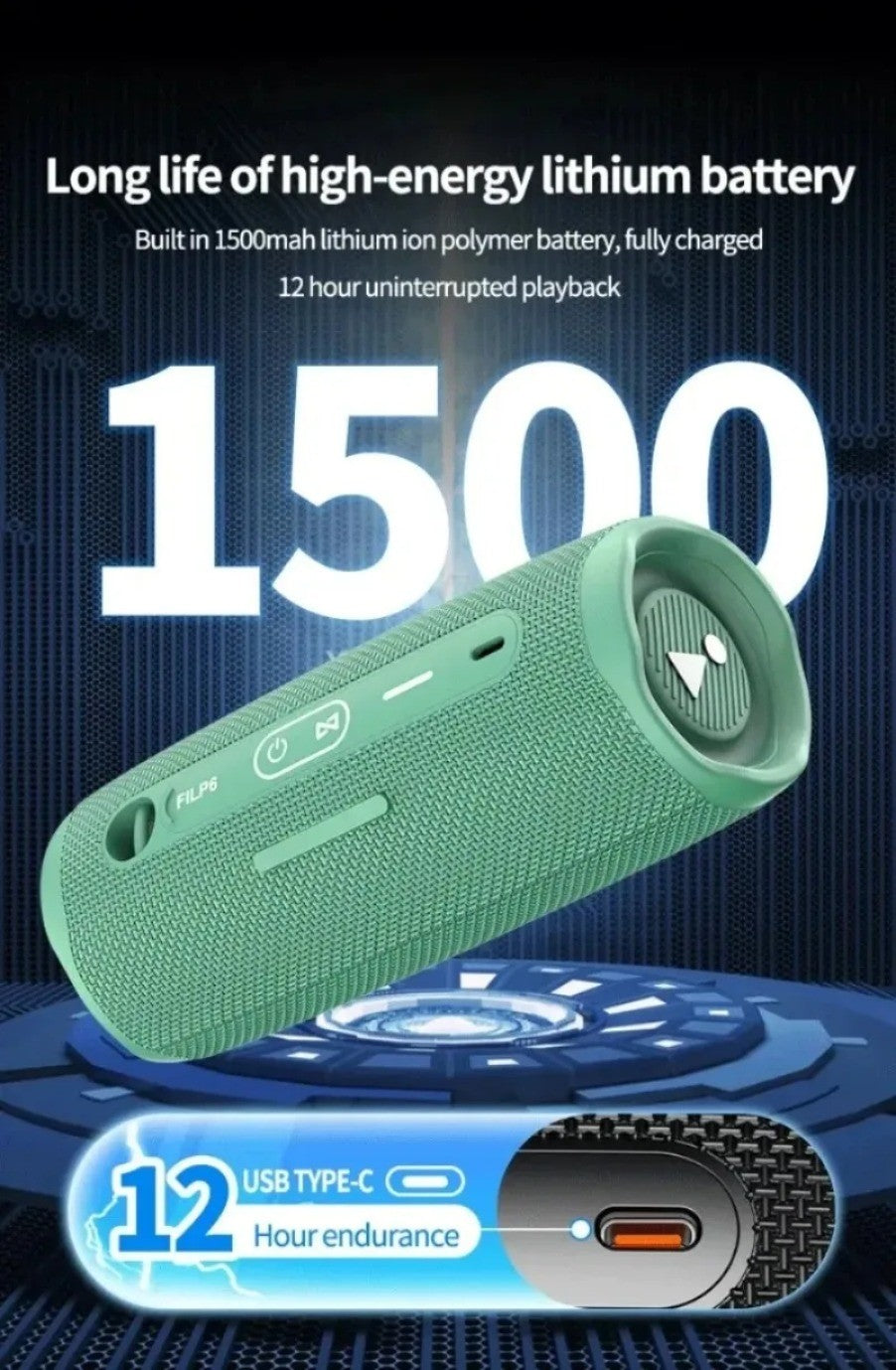 Portable Flip6 Bluetooth Speaker Multi-Function TWS Audio Caixa De Som Outdoor Subwoofer Wireless Home Theater Dual Speaker