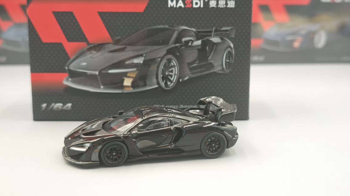 New In Stock Masdi 1:64 Mclaren Senna 1110 Special Edition Alloy Miniature Static Car Model Customized Boy Toys Gifts Collection