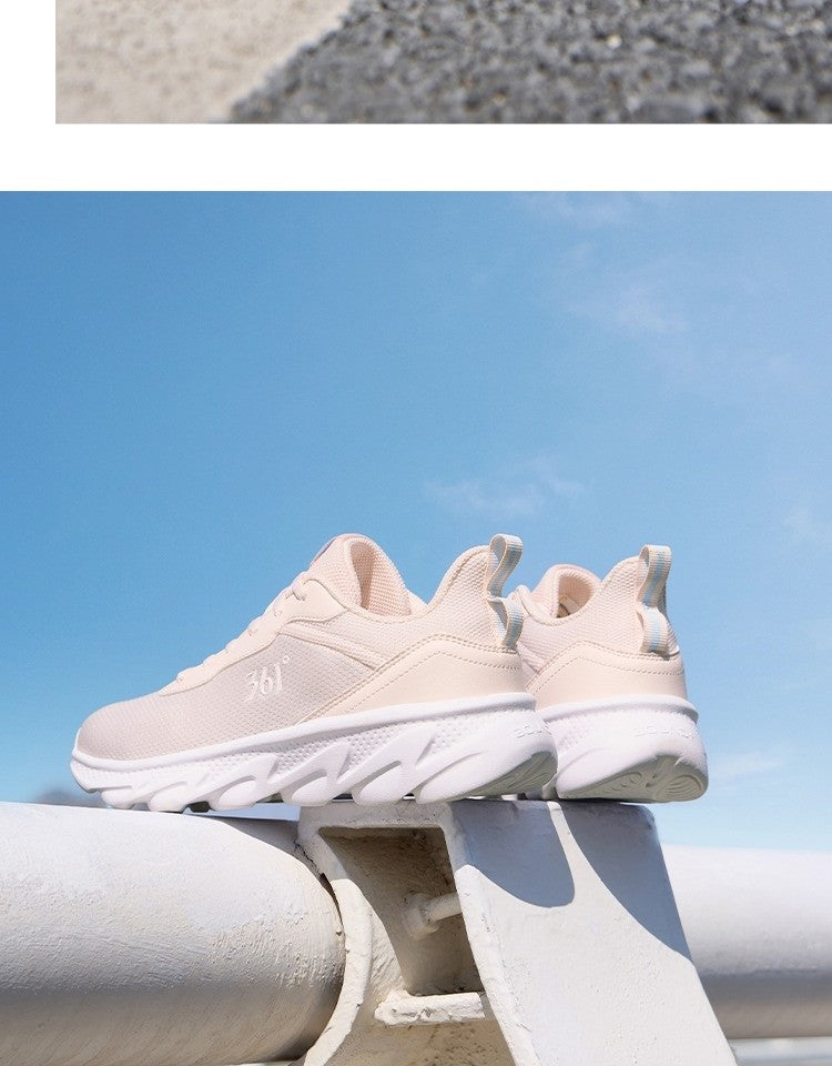 361 Degrees Women's Sneakers Retro Platform Sole Breathable Mesh All-Day Comfort Lightweight Fitness Female Sneakers 682522230