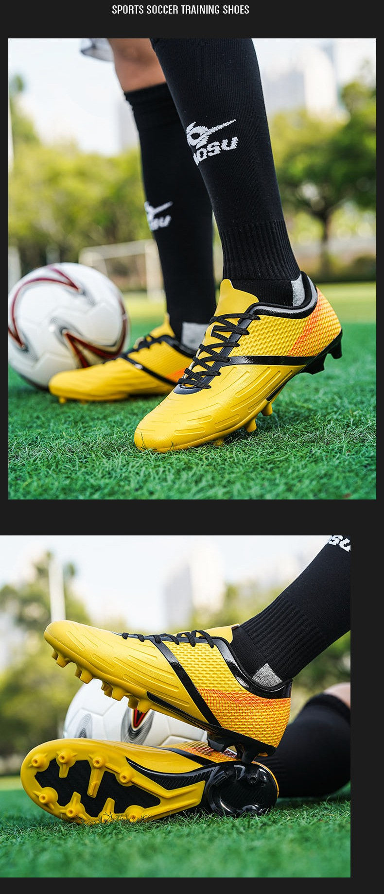 Training Men Soccer Shoes Society Cleats Professional Football Shoes Indoor Non-Slip Football Field Boots Low Cut Sneaker Unisex