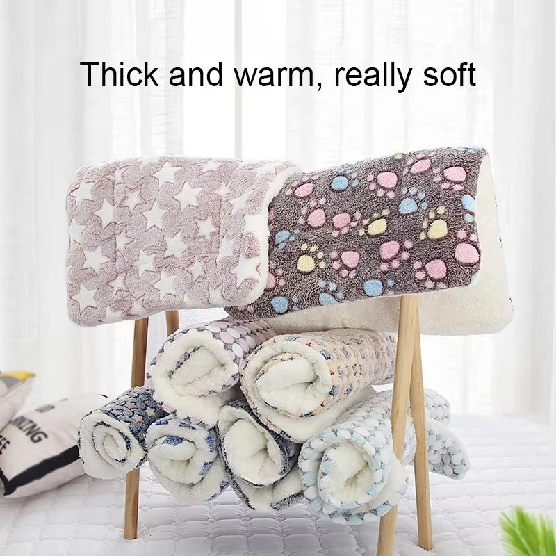 KEMORELA Flannel Pet Sleeping Mat Dog Bed Winter Puppy Bed Dog Sofa Mattress Cushion for Small Large Dog Blanket Pet Supplies