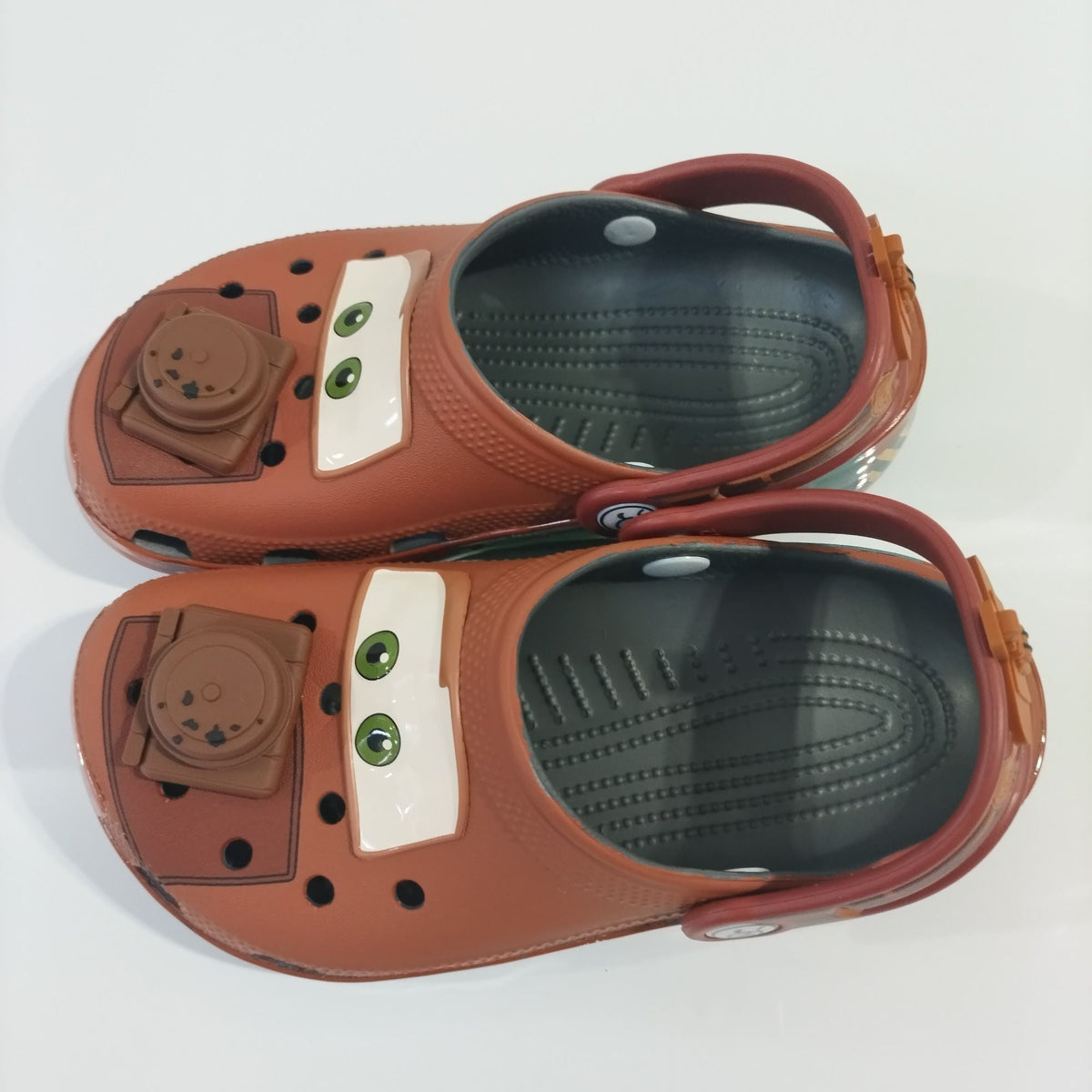 Disney Mcqueens Pixar Cartoon Solid Waterproof Slippers Hole Sandals Outdoor Sand Sandals Casual Breathable EVA Adult Shoes Gift