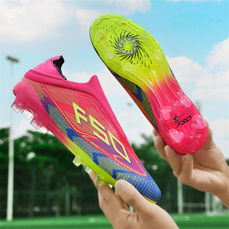 New Men Football Boots Non-Slip High-quality Soccer Shoes Grass Cleats High-top Futsal Sneakers Match Indoor Hot-selling Outdoor