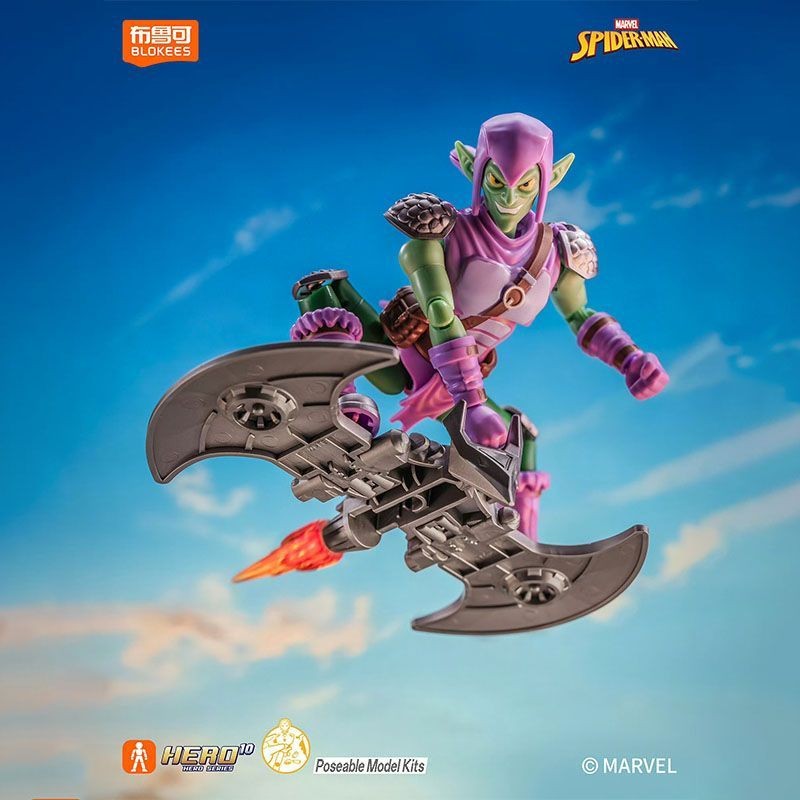 Blokees Hobie Brown Spider-Man Green Goblin Sandman Electro Shocker Spider-Man 2099action Figure Assembly Collection Toys Gifts