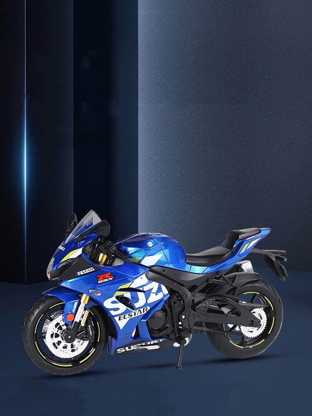 1:12 Suzuki GSX1000R R1250GS Alloy Diecast Toys Motorcycle Models Car with Light Shock Absorption Miniature Motorbike Boys Gifts