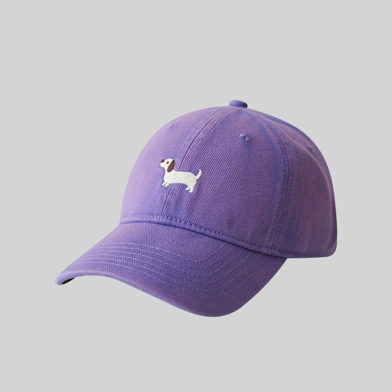 Dachshund Embroidery Baseball Hat Sunscreen Fashion Outdoor Hat Suitable for Men and Women for Daily Leisure Matching