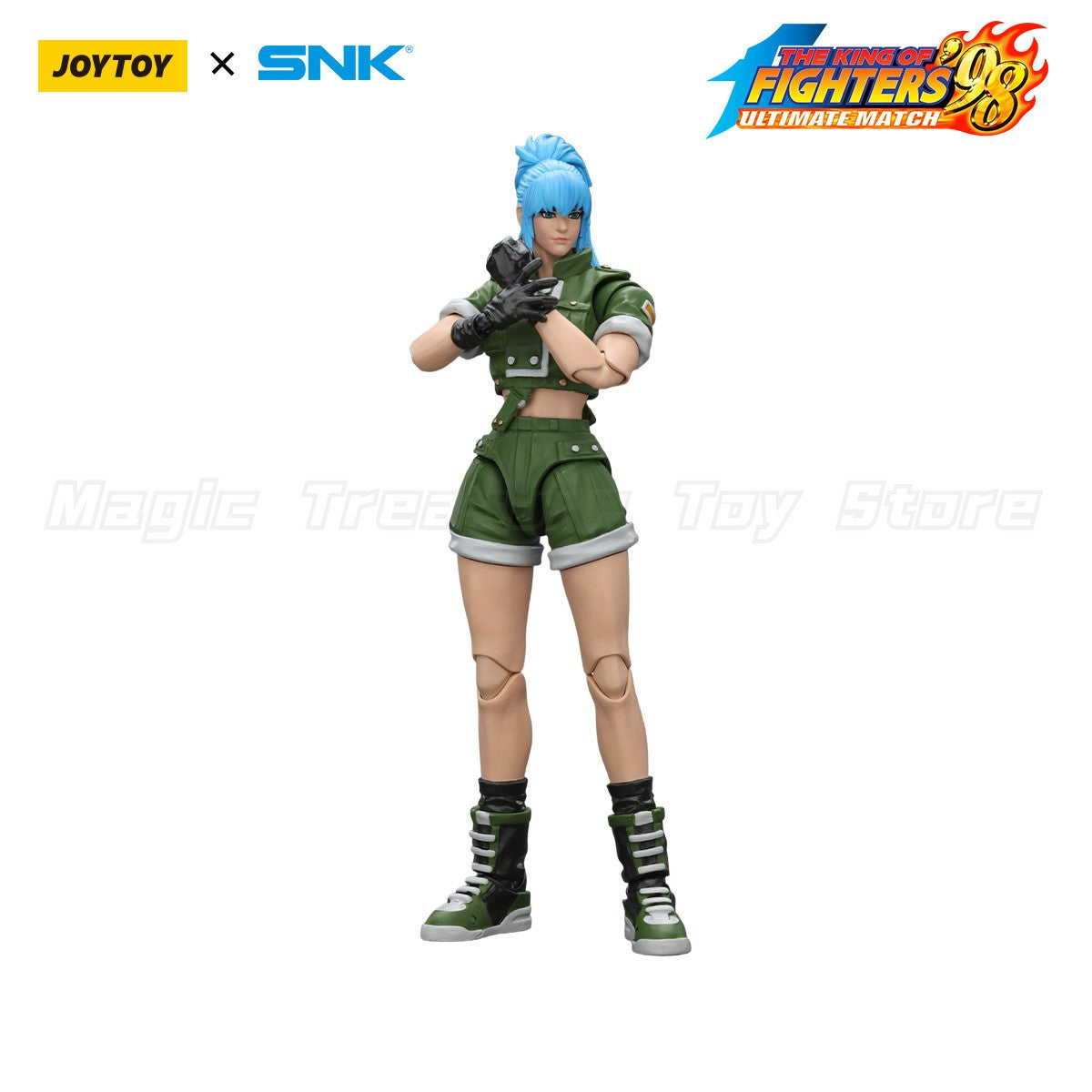 ?In stock?Original JOYTOY SNK 1/18 Action Figure KOF'98UM Ikari Warriors Team Leona Heidern Toys Gifts