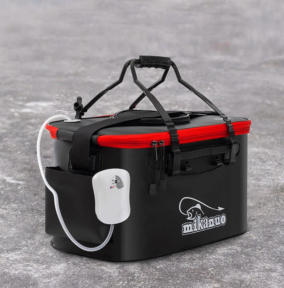 WALK FISH Thicken Fishing Bag Folding EVA Fishing Bucket Portable Live Fish Box Storage Outdoor Waterproof Camping Hiking Bag