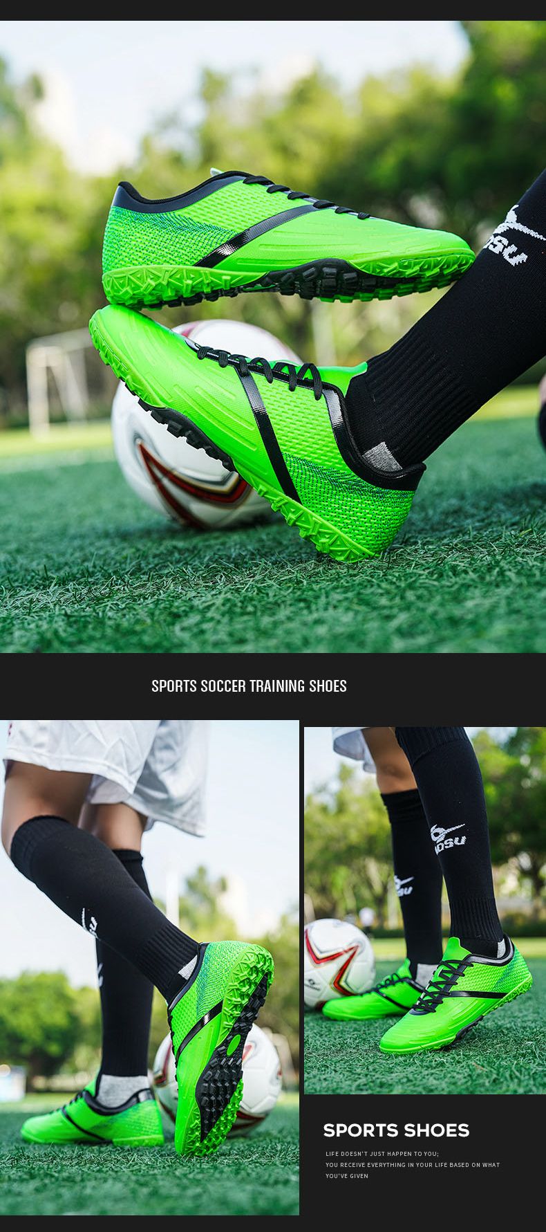 Training Men Soccer Shoes Society Cleats Professional Football Shoes Indoor Non-Slip Football Field Boots Low Cut Sneaker Unisex