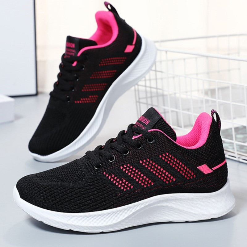 Litfun Women's Casual Sports Shoes Fashion Female Soft Bottom Sneakers Breathable Mesh Running Shoes Leisure Light Flats Shoes