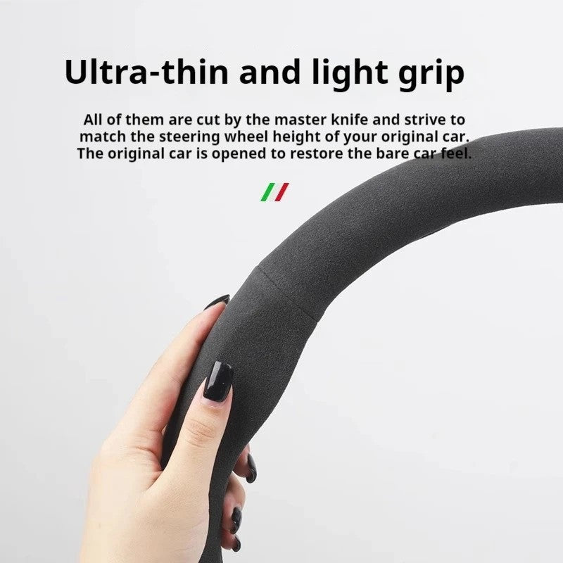 Car Suede Anti-slip Steering Wheel Cover For Ford Mondeo Focus Raptor Puma Edge Explorer Ecosport Ranger F150 Kuga Fiesta Fusion