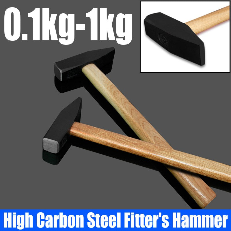 1PCS High Carbon Steel Fitter's Hammer Machinist Hammer Wooden Handle Electrician's Hammer Sheet Metal Hammer Duck Foot Hammer