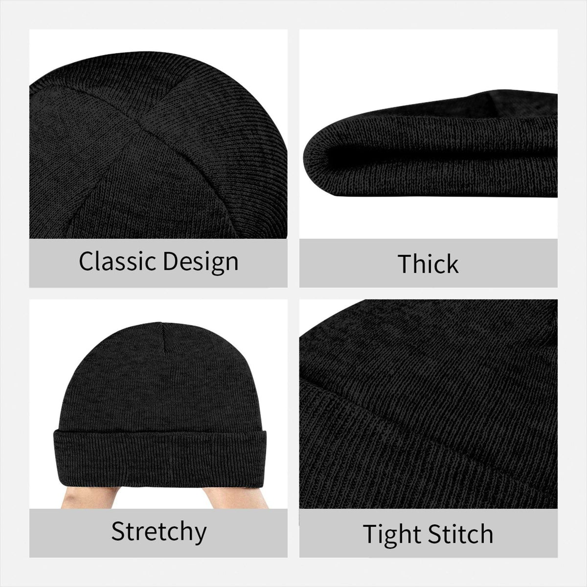 THE BLACK DAHLIA MURDER Band Beanie Hats Knitted Hat Men Women Y2K Cool Elastic Caps Autumn Gym Design Bonnet Hats