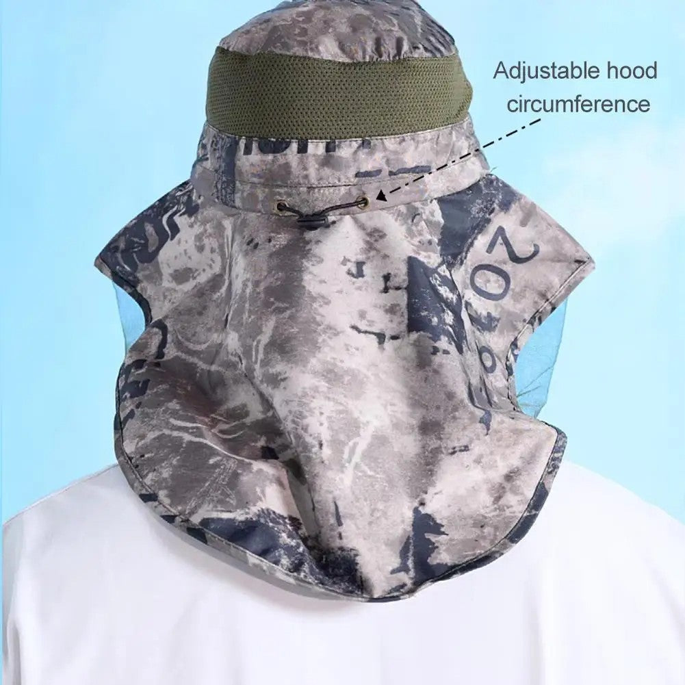 Outdoor Head Face Mask Hat Net Cover Anti-mosquito Cover Mosquito Net Cap Travel Breathable Head Mesh Covers Fishing Caps