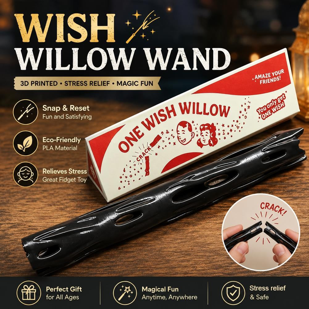 3D Printed One Wish Willow Keychain Breakable Lucky Token 13cm Retro Box for Wedding/Birthday ?