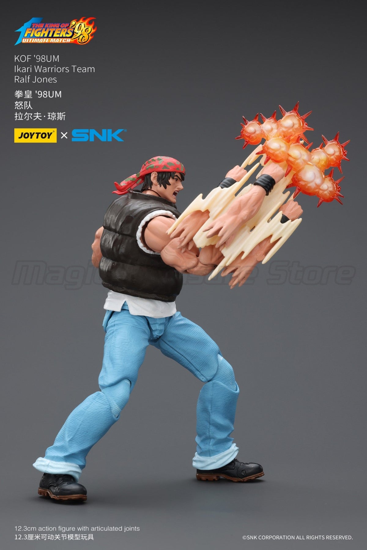 ?MT?JOYTOY 1/18 Action Figure SNK KOF'98UM Ikari Warriors Team Ralf Jones Clark Still Leona Heidern Toy Model Gift