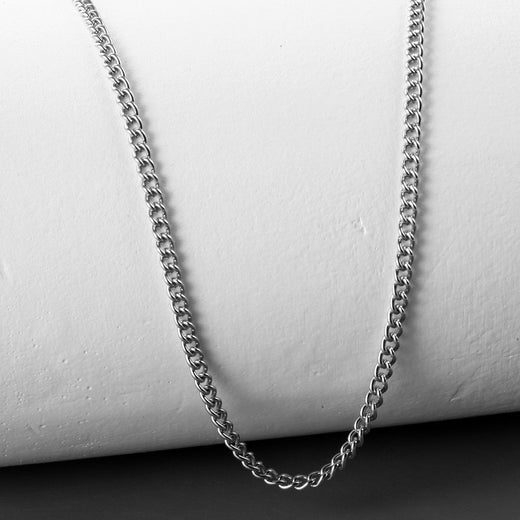 Stainless Steel Gold color Chain Necklace for men Long Chain Choker Men Collar Neck Lace Diy Pendant Silver Color Cord Lobster