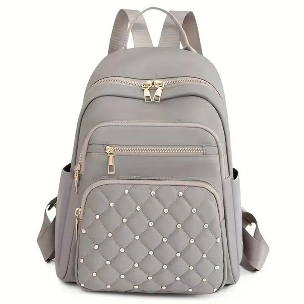 Casual Classic Vintage Backpack Elegant Multiple Pockets Women Backpack Adjustable Straps School Bag Girls